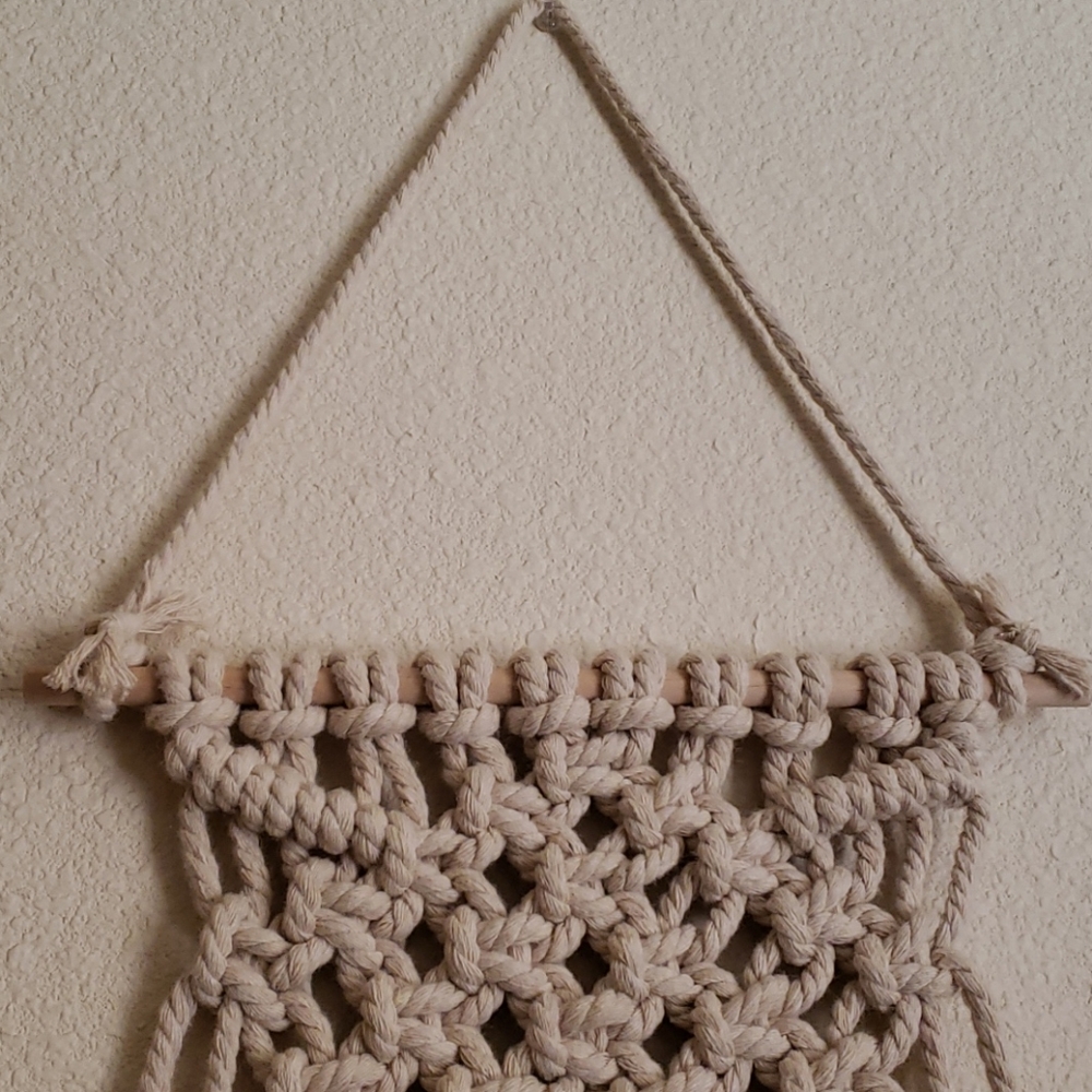Handmade Macrame Wall Decor - Picture 3 of 6